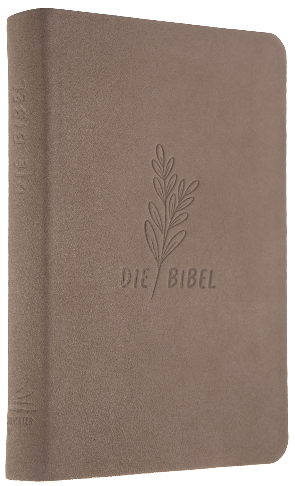 Schlachter 2000 Bibel - Taschenausgabe (Softcover, Rindsleder, Taupe)