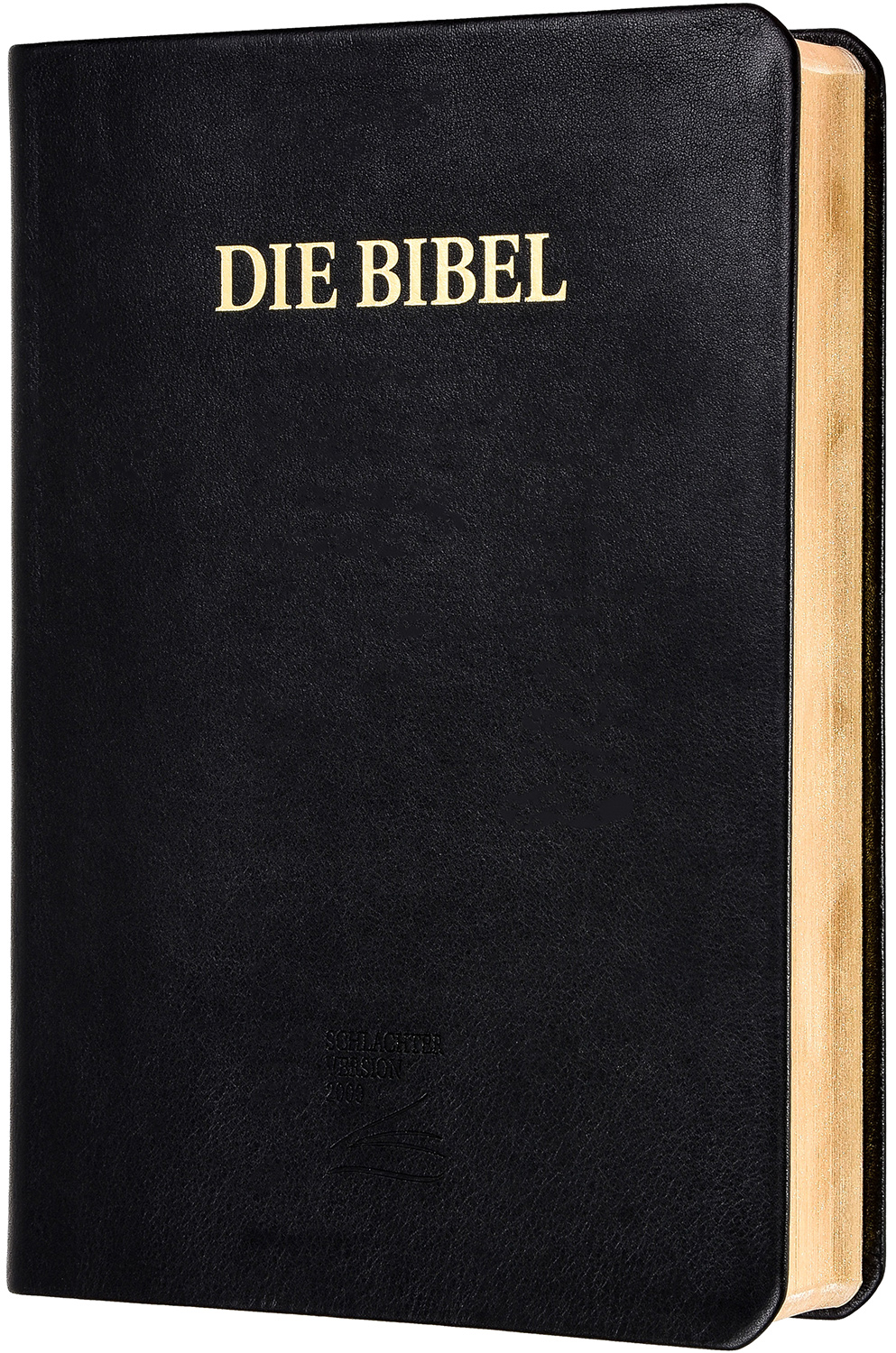 Schlachter 2000 Bibel - Großdruckausgabe (Softcover, schwarz, Goldschnitt)