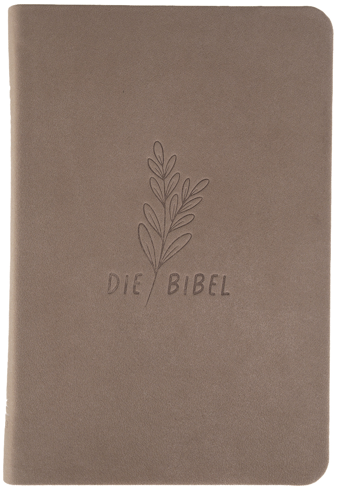 Schlachter 2000 Bibel - Taschenausgabe (Softcover, Rindsleder, Taupe)