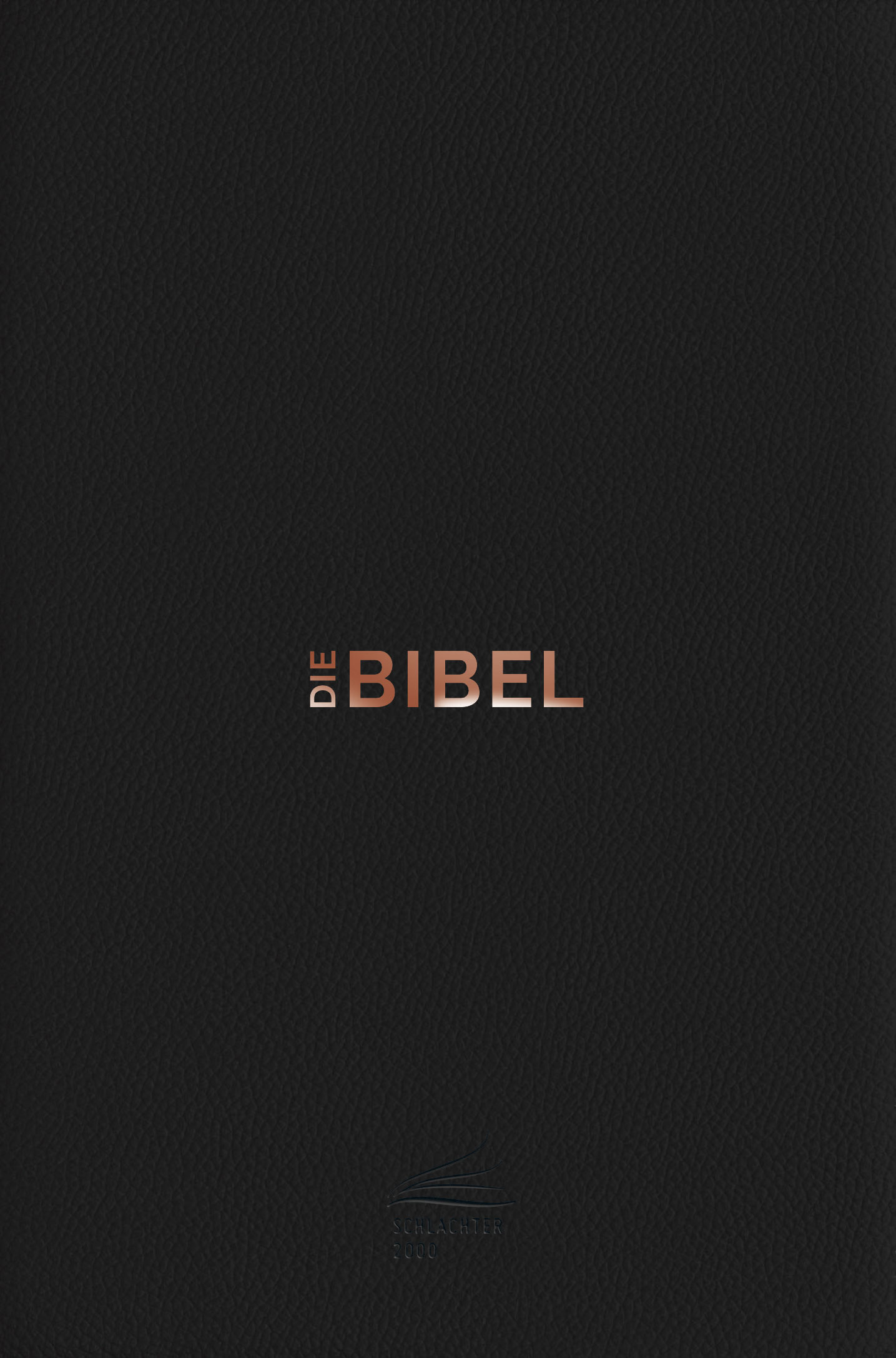Schlachter 2000 Bibel – Taschenausgabe (Softcover, schwarz, Leder-Einband, Farbschnitt)