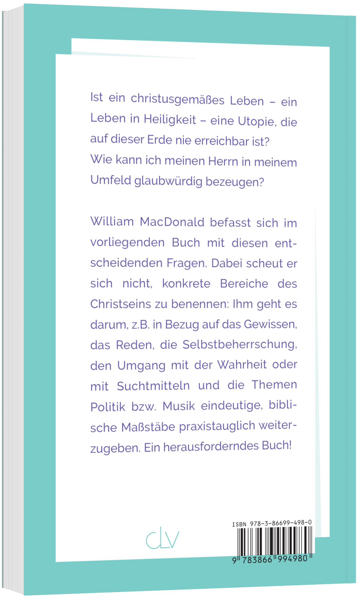 Der vergessene Befehl: Seid heilig!