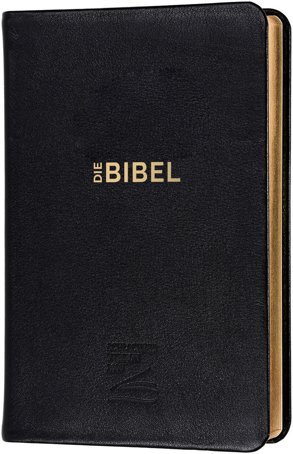 Schlachter 2000 Bibel - Taschenausgabe (Softcover, schwarz, Goldschnitt)